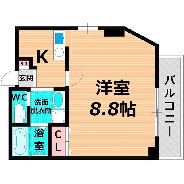 大阪市鶴見区横堤のマンションの間取り