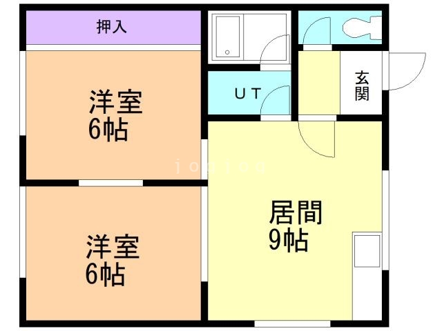 五稜マンションの間取り