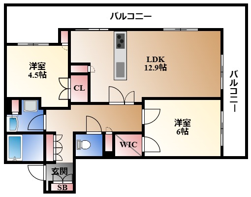 ザ・パークハウス久屋大通ローレルタワーの間取り