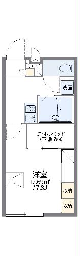 レオパレスピュアフルの間取り