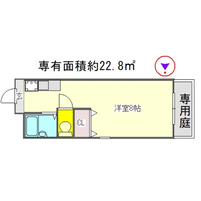 パルティール比叡の間取り