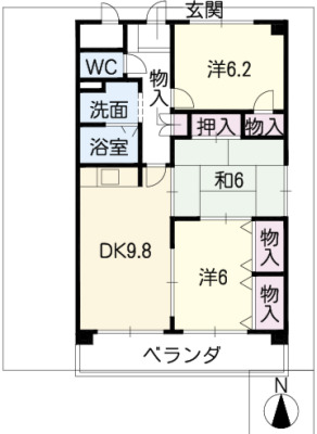 メゾンウィングの間取り