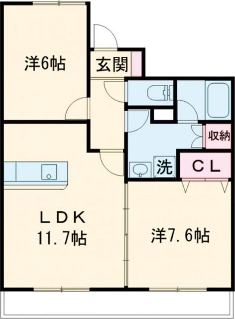 マンションエルガーデンの間取り