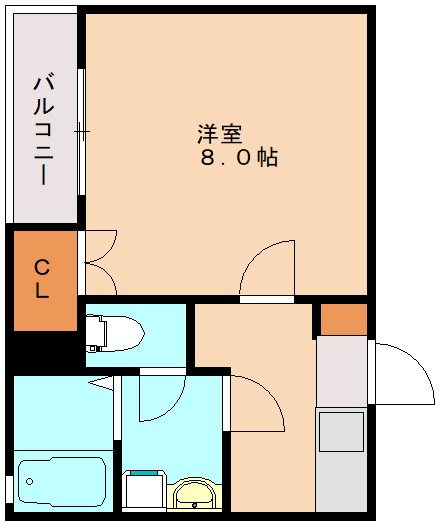 クレスト周船寺の間取り