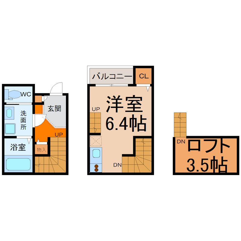 名古屋市昭和区白金のアパートの間取り