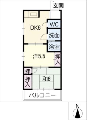 サンライズ牛牧の間取り