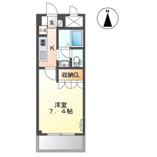 フロント木津の間取り