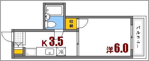 カーサ南大正の間取り