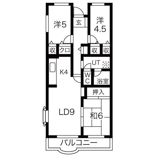 イングス南13条の間取り