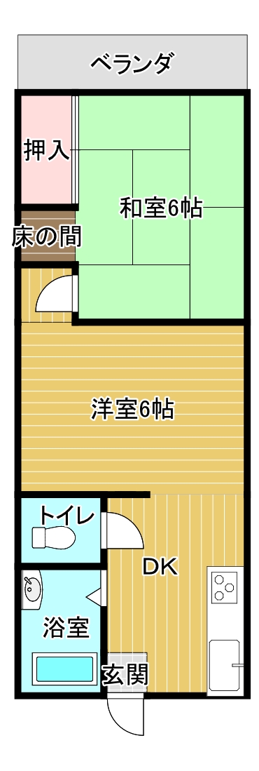 プレステージ大沢の間取り