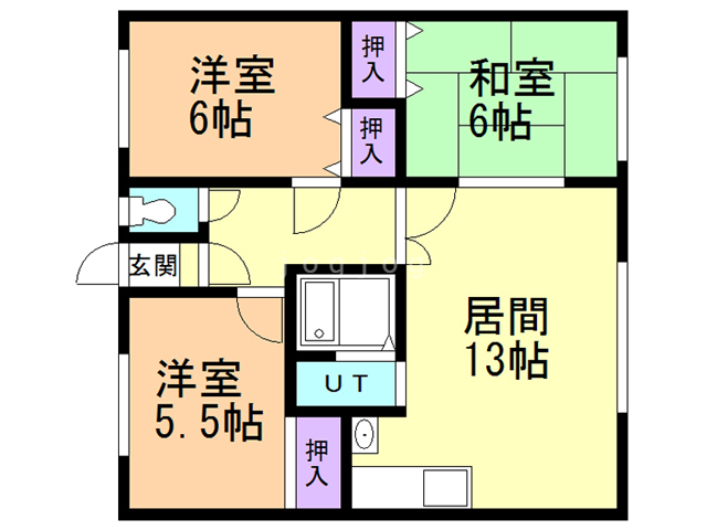 ハイツタカハシの間取り