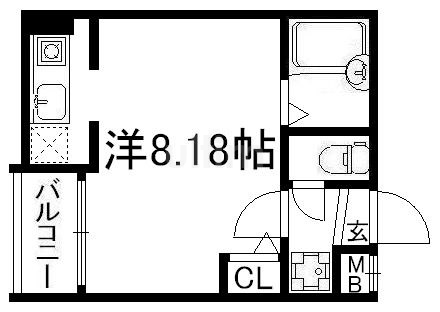 メディナ西大路２の間取り