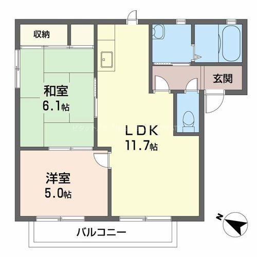 西条ビバリーヒルズの間取り