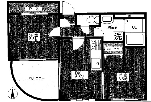 練馬区北町のマンションの間取り