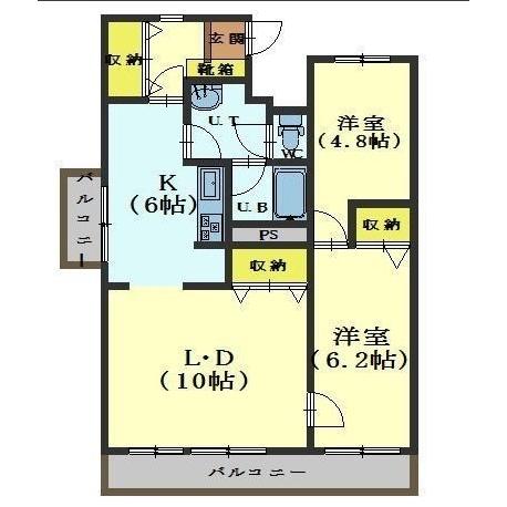 函館市松風町のマンションの間取り