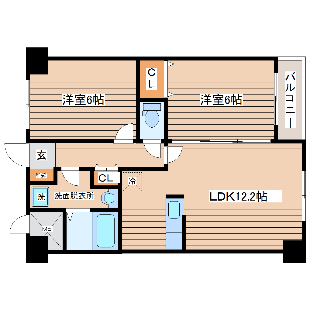 フレンディオ30の間取り