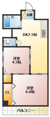 本橋マンションの間取り