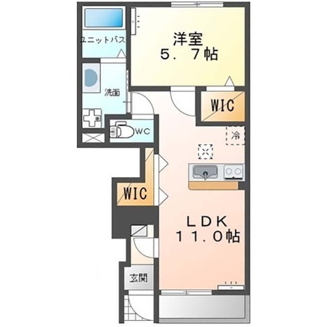 仮）阿見町若栗新築アパートの間取り