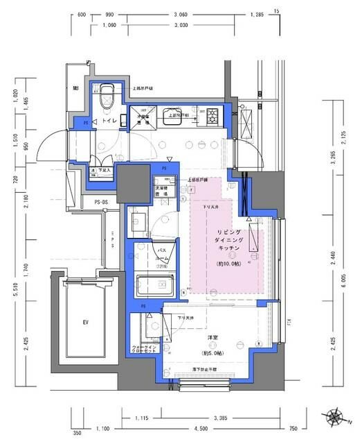 ディームス大手町ノースの間取り