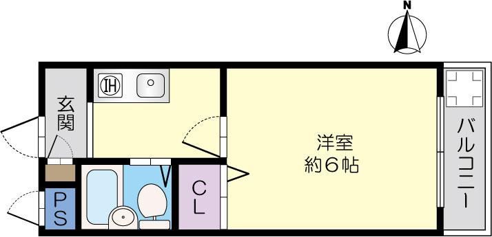 茨木市主原町のマンションの間取り