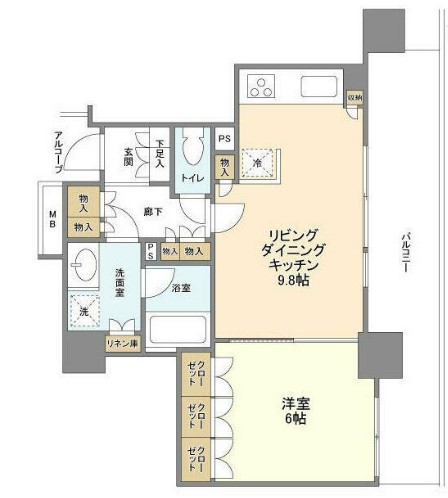 パークタワー秋葉原の間取り