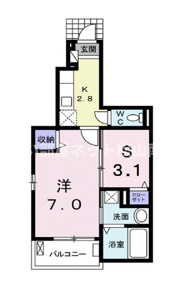 ミルネハイツ　３の間取り