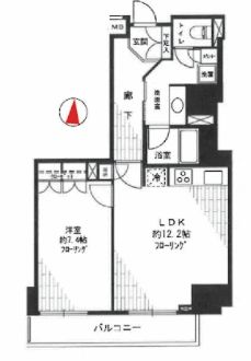 フィールA渋谷の間取り