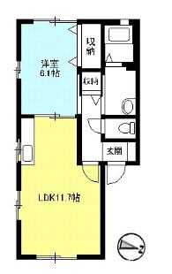 シャーメゾン金子の間取り