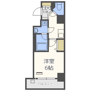 神戸市中央区栄町通のマンションの間取り