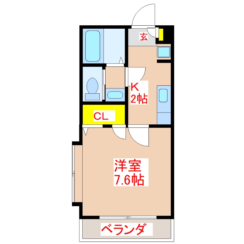 【れいめい上荒田の間取り】