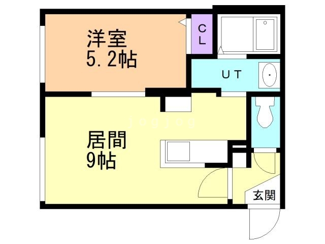 札幌市白石区菊水九条のマンションの間取り