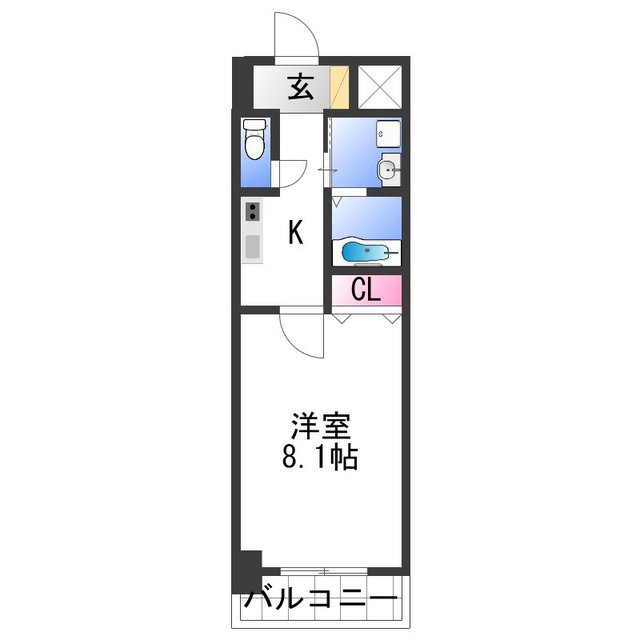 シャルマンフジ和歌山駅前の間取り