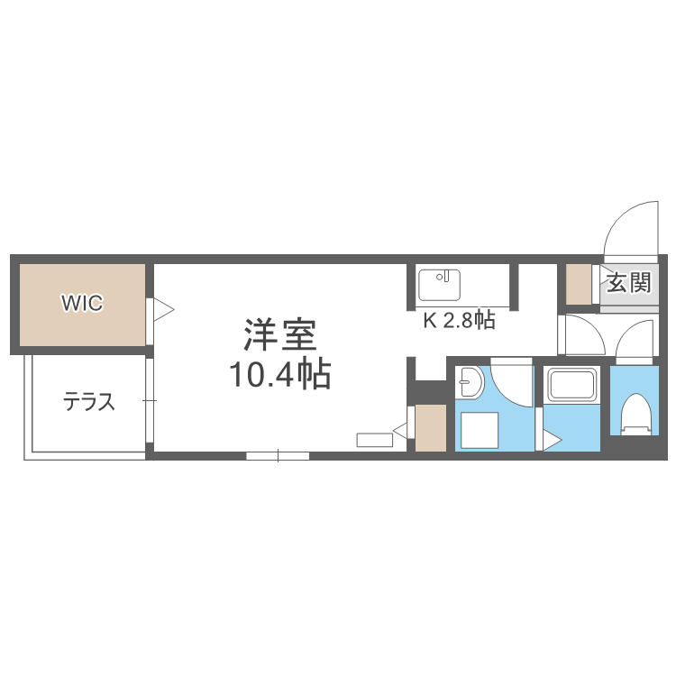 仮)菊水4-1MSの間取り