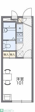 藤沢市片瀬目白山のアパートの間取り