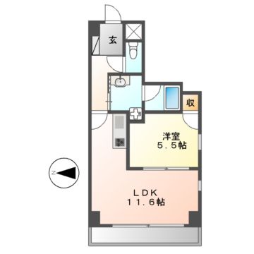 スタジオスクエア大須の間取り