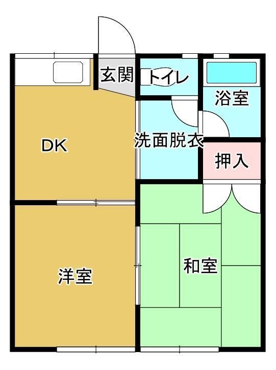 スカイハイツ静波の間取り