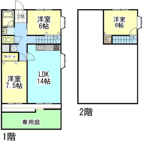 町田市小川のマンションの間取り