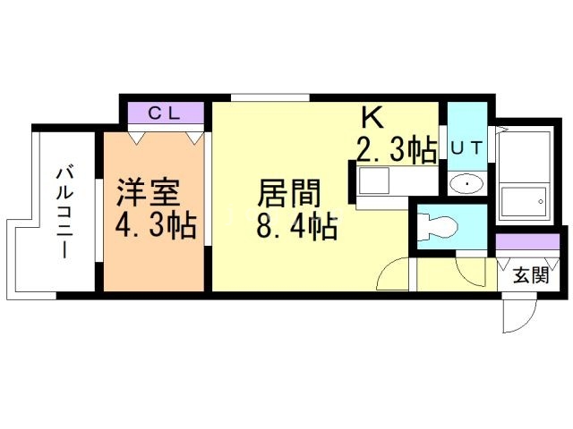 ＰＲＩＭＥ　ＵＲＢＡＮ北１４条の間取り