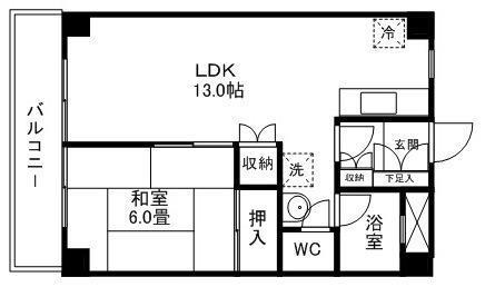 アーバンプラザ花京院の間取り写真