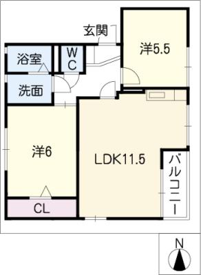 ラ・ポール茶屋が坂の間取り写真