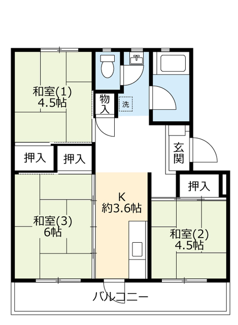 UR鶴が台の間取り写真