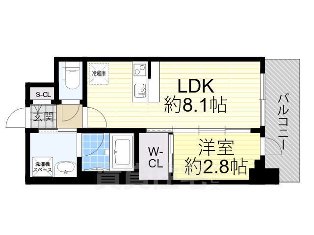 地下鉄御堂筋線 江坂駅 徒歩7分 15階建 築3年の間取り写真