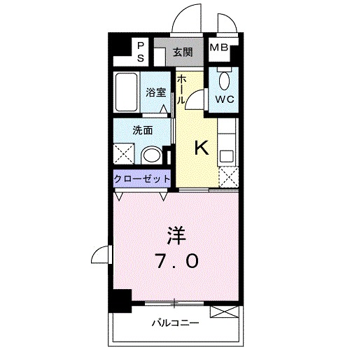 阪急神戸線 塚口駅 徒歩5分 4階建 築18年の間取り写真