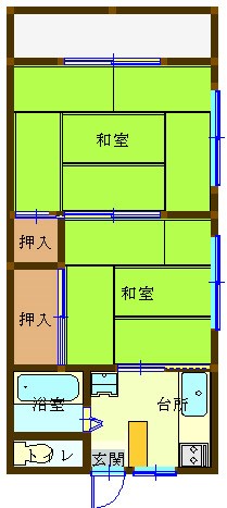 太陽マンション105棟の間取り