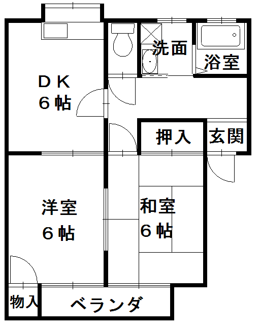 グリーンコーポURの間取り