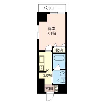 タワースタジオ鵠沼　（5Ｆ）の間取り