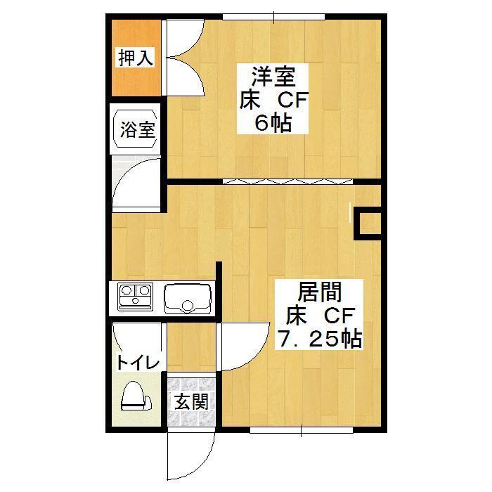 西富３号マンションの間取り