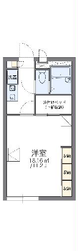 レオパレスソレイユ富益の間取り