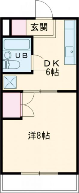 磐田市二之宮東のマンションの間取り