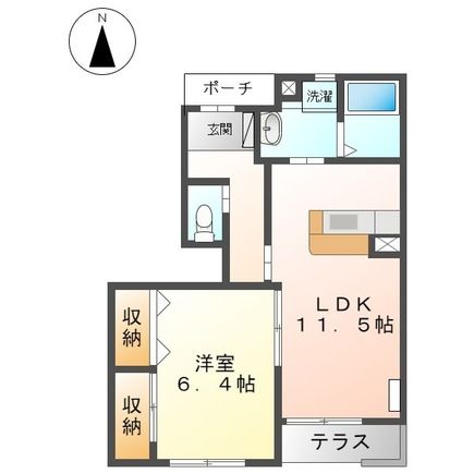 弥富市平島町のアパートの間取り